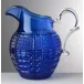 Halina Pitcher Blue H 8.7" x Diam 6.5", 54 oz