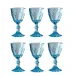 Snow White Turquoise Apertivo Glass Pack of 6