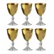 Snow White Gold Apertivo Glass Pack of 6