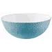 Mineral Irise Sky Blue Salad Bowl Calabash Shaped Diam 9.0 in