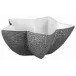 Mineral Irise Dark Grey Star Sugar Bowl Diam 4.80314 in