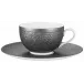 Mineral Irise Dark Grey Tea Cup Extra Diam 3.7 in