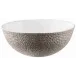 Mineral Irise Warm Grey Salad Bowl Calabash Shaped Diam 9.0 in