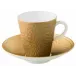 Mineral Irise Yellow Gold Coffee Cup Diam 2.7 in