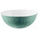 Mineral Irise Turquoise Salad Bowl Calabash Shaped Diam 9.0 in