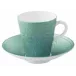 Mineral Irise Turquoise Coffee Cup Diam 2.7 in