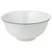 Mineral Filet Platinum Chinese Soup Bowl Small White inside Diam 4.09448 in