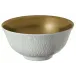 Mineral Filet Gold Chinese Soup Bowl Small Full Gold Inside Round 4.09448 in.