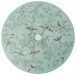 Paradis Turquoise Dessert Coupe Plate Flat N°1 Diam 8.7 in