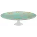 Paradis Turquoise Petit Four Stand Large Diam 10.6 in