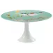 Paradis Turquoise Petit Four Stand Medium N°2 Diam 8.7 in