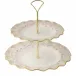 Royal Peony Pink Cake Stand 2 Tier