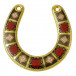 Old Imari Solid Gold Band Horseshoe