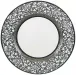 Tolède Platinum White Dessert Plate Diam 8.7 in