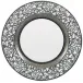 Tolède Platinum White Salad Cake Plate Diam 7.7 in