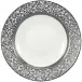 Tolède Platinum White Deep Chop Plate Diam 11.6 in