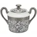 Tolede Platinum White Sugar Bowl Round 2.7 in.