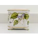 Square Cachepot (Butterfly On Vine) 7" H X 6.25" W