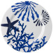 Corallo Blue Melamine Dinner Plate 10.5" Rd