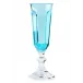 Dolce Vita Flute Turquoise H 8" x Diam 2.5", 4 oz