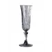 Italia Flute Grey H 8.5" x Diam 3", 5 oz