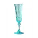 Italia Flute Turquoise H 8.5" x Diam 3", 5 oz