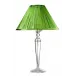 Plisse Lamp Green H 21" (Special Order)