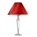 Plisse Lamp Red H 21" (Special Order)