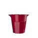 Champagne Bucket Glazed Red H 8.5" x Diam 8", 100 oz