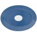 Tresor Blue Oval Dish/Platter Medium motive n°1 36 in. x 26 in.