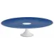 Tresor Blue Petiti Four Stand Large motive n°1 Round 10.6 in.