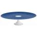 Tresor Blue Petit Four Stand Large Motif N°1 Diam 10.6 in