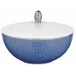 Tresor Blue Sugar Bowl Motif N°2 Diam 4.6 in