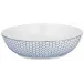 Tresor Blue Breakfast Coupe Plate Deep Motif N°3 Diam 6.7 in