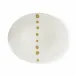 Golden Pearls Oval Platter 39 Cm