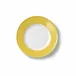 Solid Color Dessert Plate 19 Cm Rim Yellow