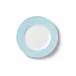 Solid Color Dessert Plate 19 Cm Rim Ice Blue