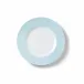 Solid Color Dessert Plate 21 Cm Rim Ice Blue