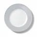 Solid Color Plate 28 Cm Rim Light Grey