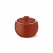 Solid Color Sugar Bowl With Lid 0.30 L Paprika