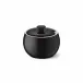 Solid Color Sugar Bowl With Lid 0.30 L Black