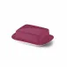 Solid Color Butter Dish Raspberry