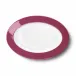 Solid Color Oval Platter 33 Cm Raspberry