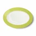 Solid Color Oval Platter 33 Cm Lime