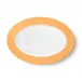 Solid Color Oval Platter 33 Cm Tangerine