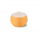 Solid Color Sugar Bowl Without Lid Tangerine