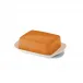 Solid Color Flat Of Butter Dish Orange