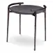 Arca Grey Marble Bronze Side Table
