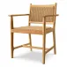 Pivetti With Arm Natural Teak Outdoor Dining Chair