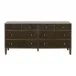 Highland 8-Drawer Double Dresser - Dutch Brown Oak